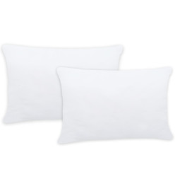 Garnitures de coussin 2 pcs 50x30 cm Blanc