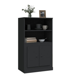 Buffet haut noir 60x35,5x103,5 cm bois d'ingénierie