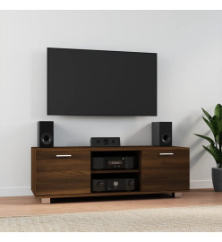 Meuble TV Chêne marron 120x40,5x35 cm Bois d'ingénierie