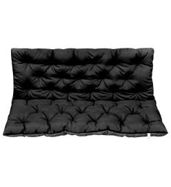 Coussin pour balancelle Noir et gris 120 cm Tissu