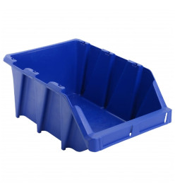 Bac de rangement empilable 35 pcs 218x360x156 mm Bleu