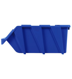 Bac de rangement empilable 35 pcs 218x360x156 mm Bleu