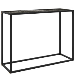 Table console Noir 100x35x75 cm Verre trempé