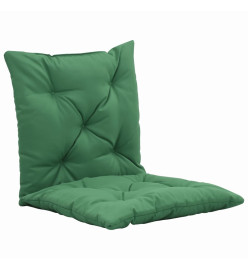 Coussins de chaise pivotante 2 pcs Vert 50 cm