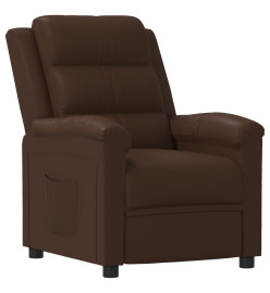 Fauteuil inclinable Marron Similicuir