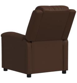 Fauteuil inclinable Marron Similicuir