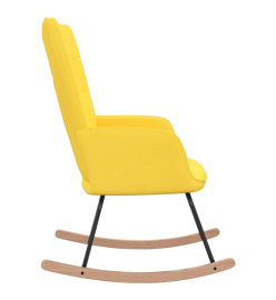 Chaise à bascule Jaune moutarde Tissu