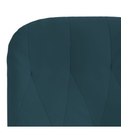 Chaise de relaxation Bleu Velours