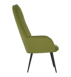 Chaise de relaxation Vert clair Velours