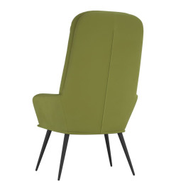 Chaise de relaxation Vert clair Velours