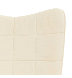 Chaise à bascule Crème Tissu