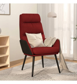 Chaise de relaxation Rouge bordeaux Tissu