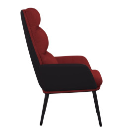 Chaise de relaxation Rouge bordeaux Tissu