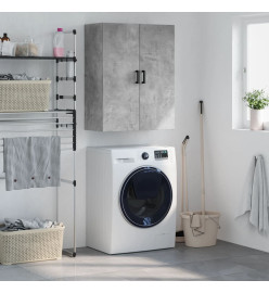 Armoire murale gris béton 69,5x34x90 cm