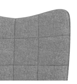 Chaise à bascule Gris clair Tissu