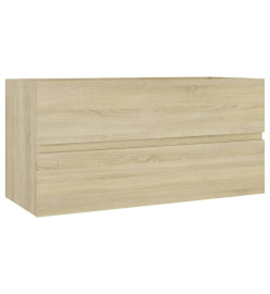 Armoire d'évier avec lavabo intégré Chêne sonoma Aggloméré