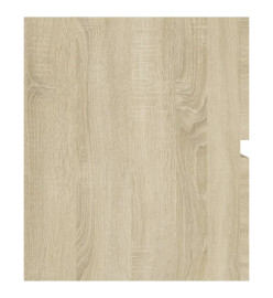 Armoire d'évier avec lavabo intégré Chêne sonoma Aggloméré