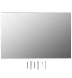 Miroirs muraux 2 pcs 60x40 cm Rectangulaire Verre