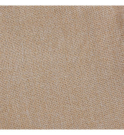 Rideaux occultants aspect lin et crochets 2 pcs Beige 140x245cm
