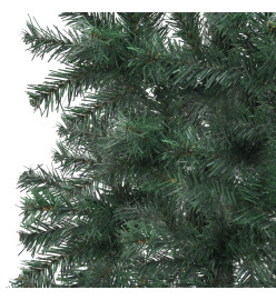 Arbre de Noël artificiel d'angle pré-éclairé vert 150 cm PVC