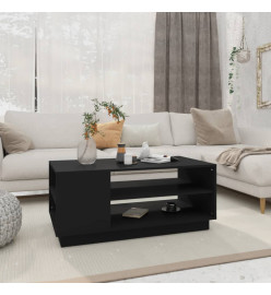 Table basse Noir 102x55x43 cm Aggloméré