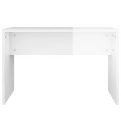 Ensemble de coiffeuse Blanc brillant 86,5x35x136 cm