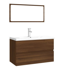 Meubles de salle de bain Chêne marron Bois d'ingénierie