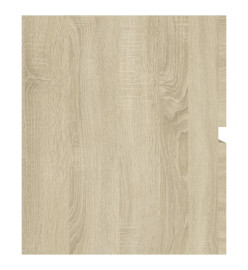 Armoire d'évier avec lavabo intégré Chêne sonoma Aggloméré