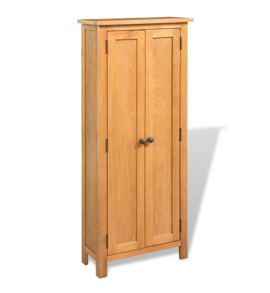 Armoire de rangement 50 x 22 x 122 cm Bois de chêne massif Armoire de rangement 50 x 22 x 122 cm Bois de chêne massif