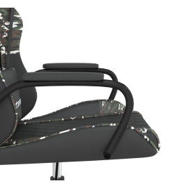 Chaise de jeu de massage Noir et camouflage Similicuir