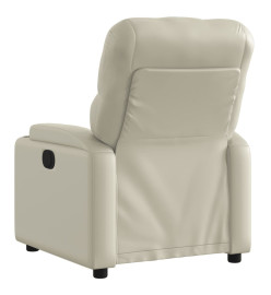 Fauteuil inclinable Crème Similicuir