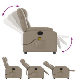 Fauteuil de massage inclinable Cappuccino Similicuir