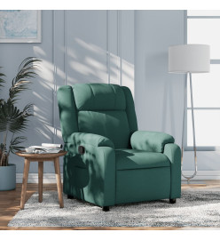 Fauteuil inclinable Vert foncé Tissu