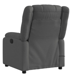 Fauteuil de massage inclinable Gris foncé Tissu