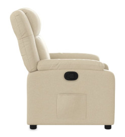 Fauteuil inclinable Crème Tissu