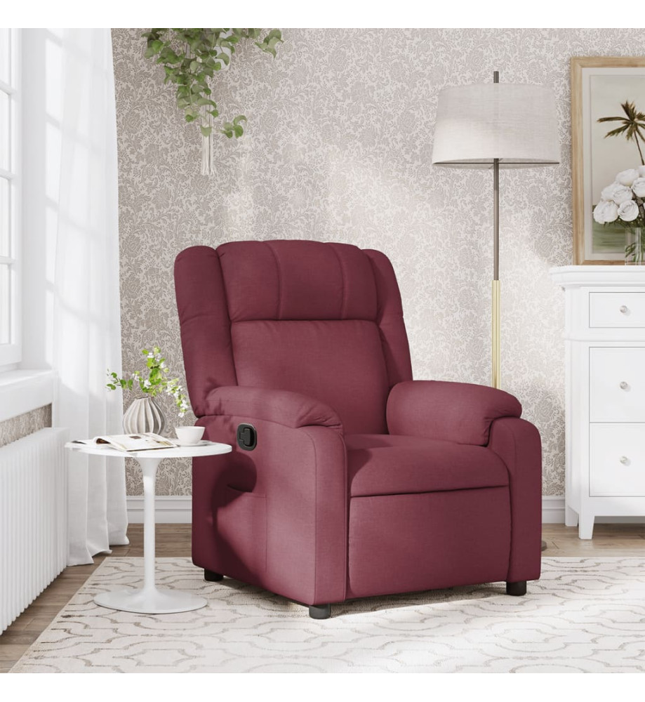 Fauteuil inclinable Rouge bordeaux Tissu