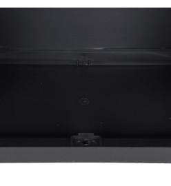 Armoire de rangement d'extérieur noir 97x37x165 cm PP