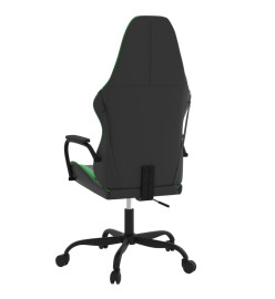 Chaise de jeu Noir et vert Similicuir