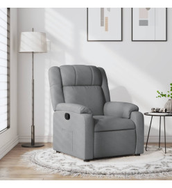 Fauteuil inclinable Gris clair Tissu