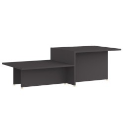 Table basse Gris 111,5x50x33 cm Bois d'ingénierie