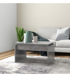 Table basse Gris béton 68x50x38 cm Aggloméré