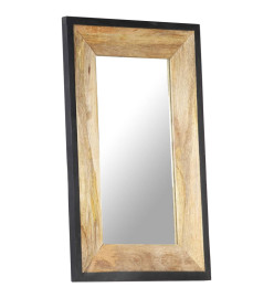 Miroir 80x50 cm Bois de manguier massif