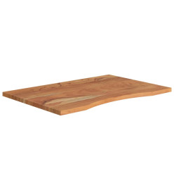 Dessus de bureau 90x60x2,5cm rectangulaire bois massif d'acacia