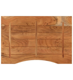 Dessus de bureau 90x60x2,5cm rectangulaire bois massif d'acacia