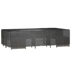 Housse de salon de jardin 12 œillets 315x160x75cm rectangulaire