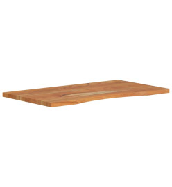 Dessus de bureau 80x50x2,5cm rectangulaire bois massif d'acacia