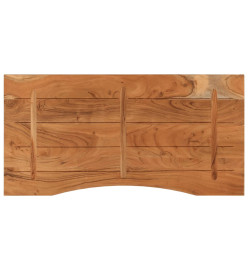 Dessus de bureau 120x60x2,5 cm rectangulaire bois massif acacia