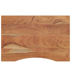 Dessus de bureau 100x60x2,5 cm rectangulaire bois massif acacia