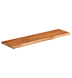 Dessus de table 140x40x2,5 cm rectangulaire bois massif acacia