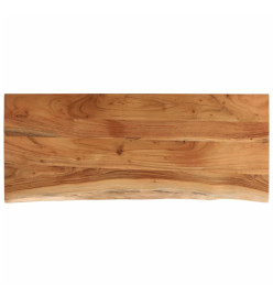 Dessus de table 90x40x2,5 cm rectangulaire bois massif acacia